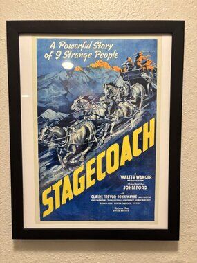 Stagecoach Framed 8.5x11 Inch Art Print